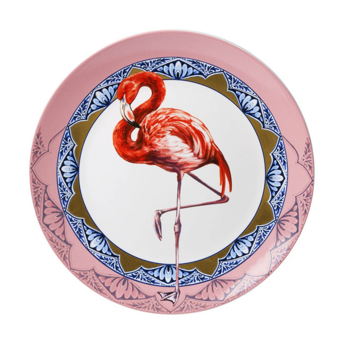 Wandbord Mandala Flamingo Ø 31 cm - Heinen Delfts Blauw