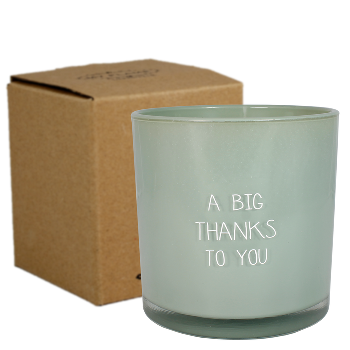 Sojakaars Glas - A big thanks to you - Geur: Minty Bamboo