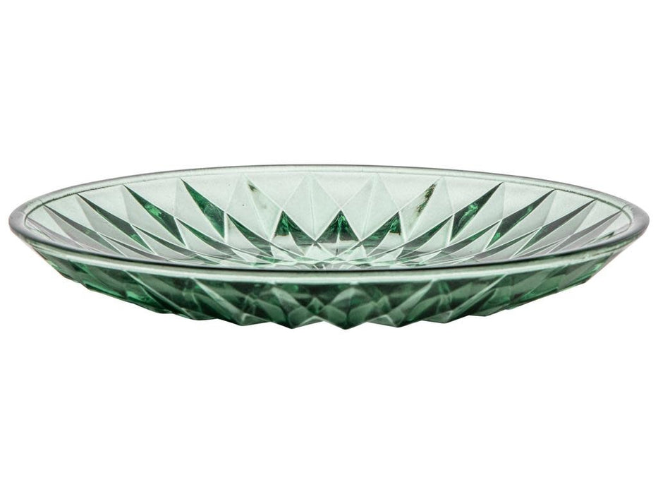 Pastry plate glass ø15cm Green