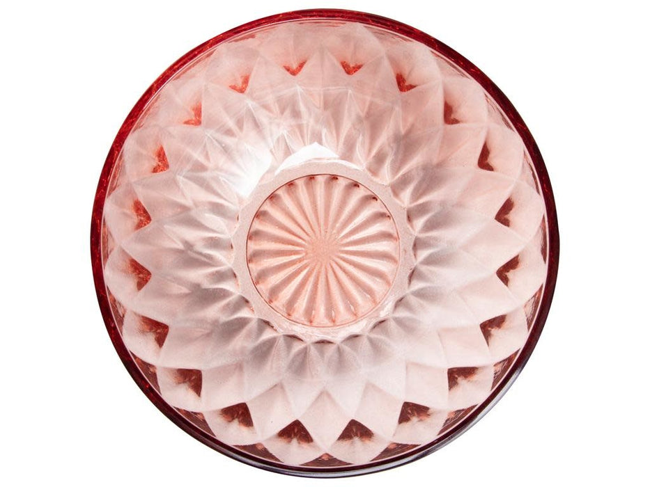 Glass bowl ø12.5x5.5cm Pink