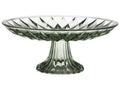 Cake holder Glass bowl ø24x10.5cm Green