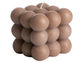 Cube Cube Candle - Brown - 8.5 x 8 cm