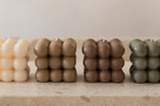 Cube Cube Candle - Brown - 8.5 x 8 cm