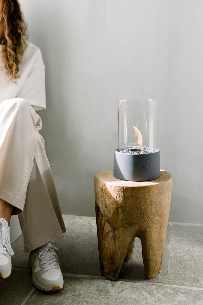 Leeff Stonefire - Tafelhaard - Grijs - Bijzondercadeau.nl