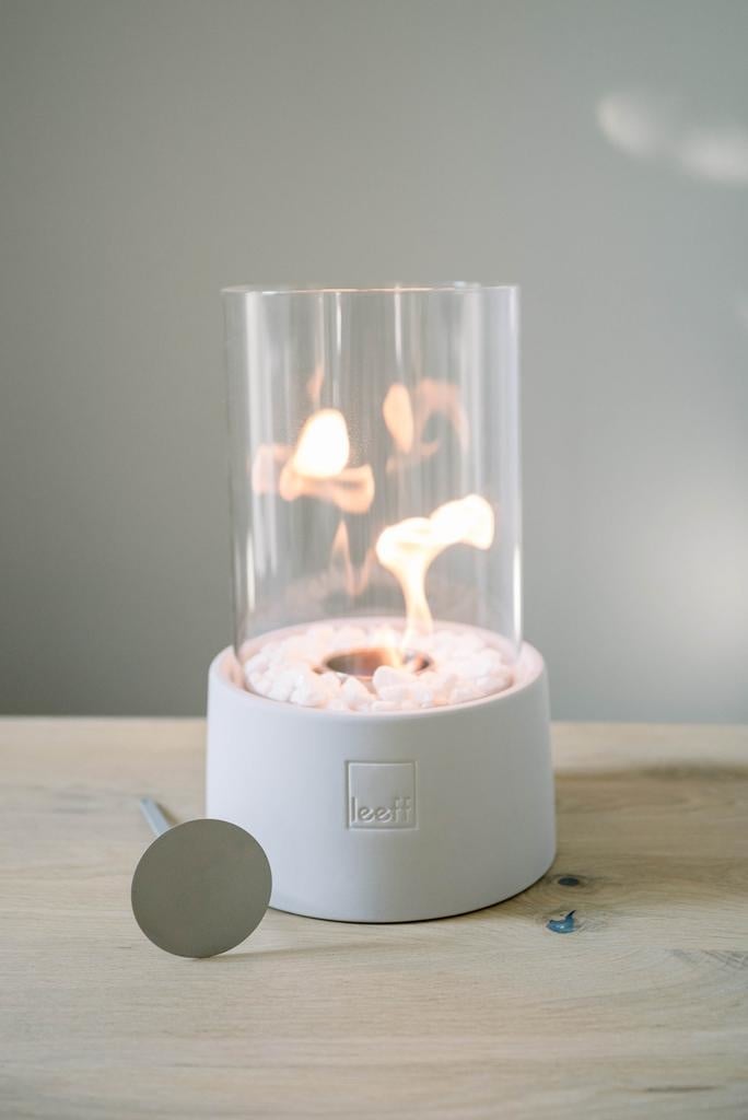 Leeff Stonefire – Tischkamin – Weiß