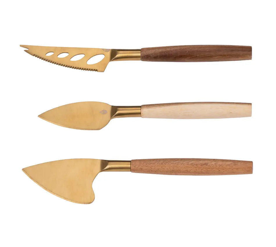 Kaasmessenset (3-delig met Houten Handvat) | Alpina