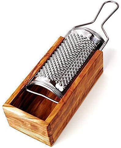 Parmesan Cheese Grater Olive Wood - 9cm x 15cm