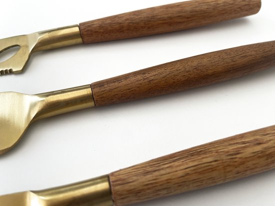 Kaasmessenset (3-delig met Houten Handvat) | Alpina