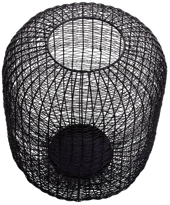 Wire pillar holder black | DekoCandle