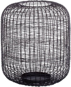 Drahtsäulenhalter schwarz - Ø 25 x 25 cm