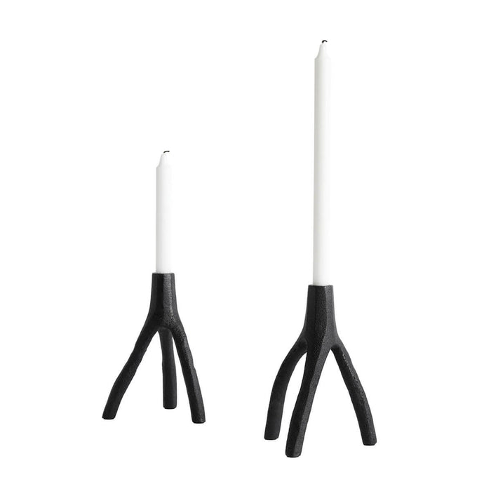 Candle stand / Candle holder Aion XL - Black