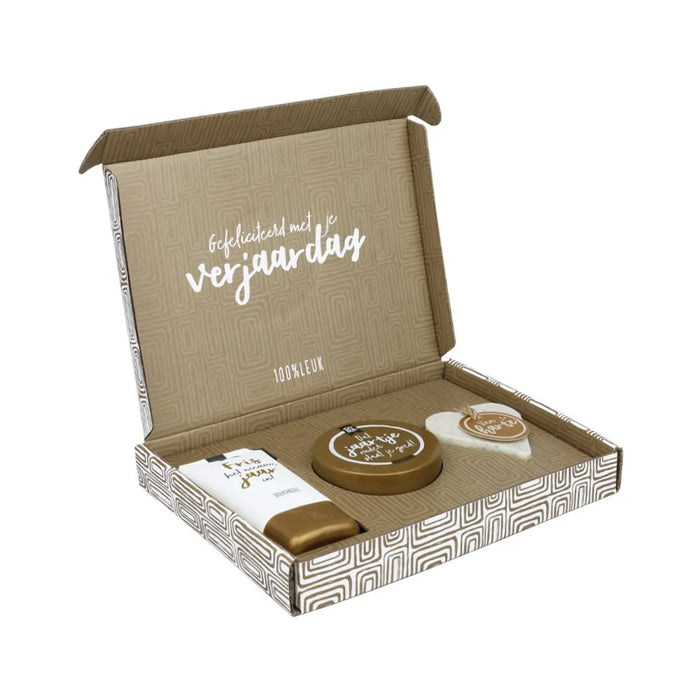 Brievenbuspakket Fijne verjaardag | 100% Leuk