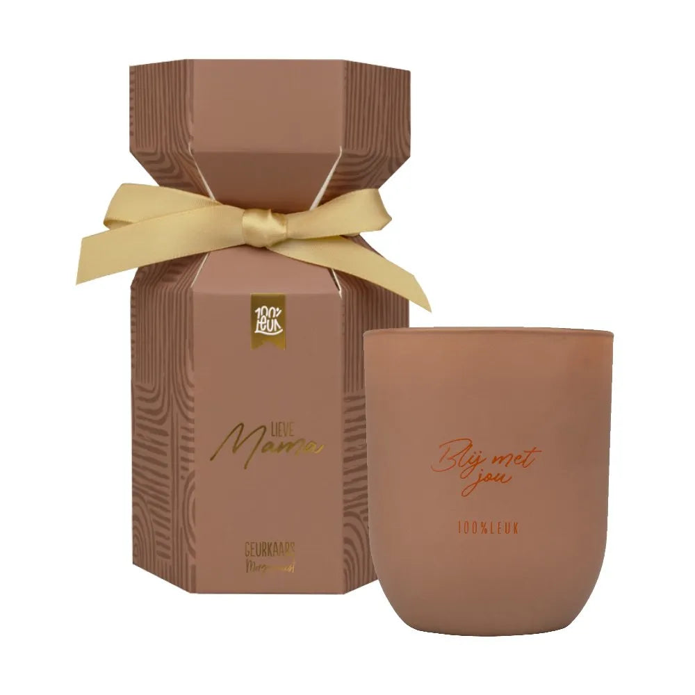 Geurkaars in cadeauverpakking – Mama | 100% Leuk