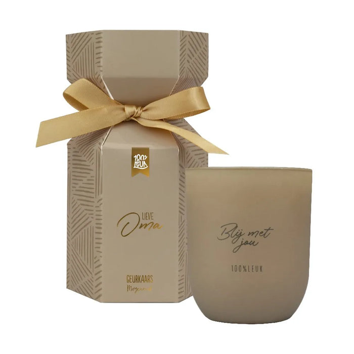 Geurkaars in cadeauverpakking – Oma | 100% Leuk