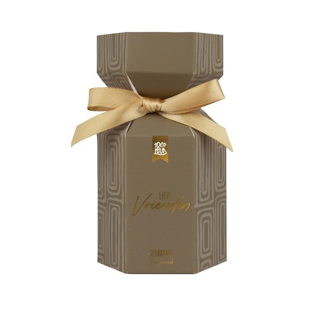 Geurkaars in cadeauverpakking – Vriendin | 100% Leuk
