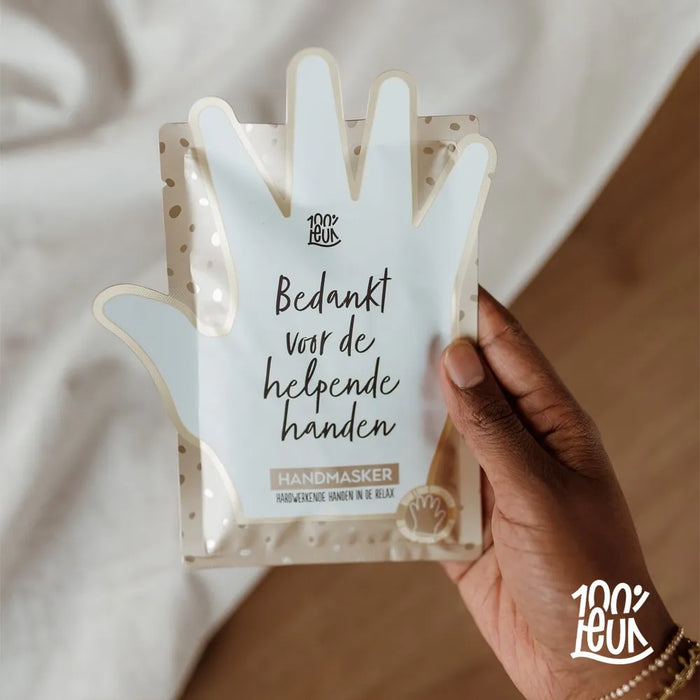 Handmasker – Bedankt | 100% Leuk