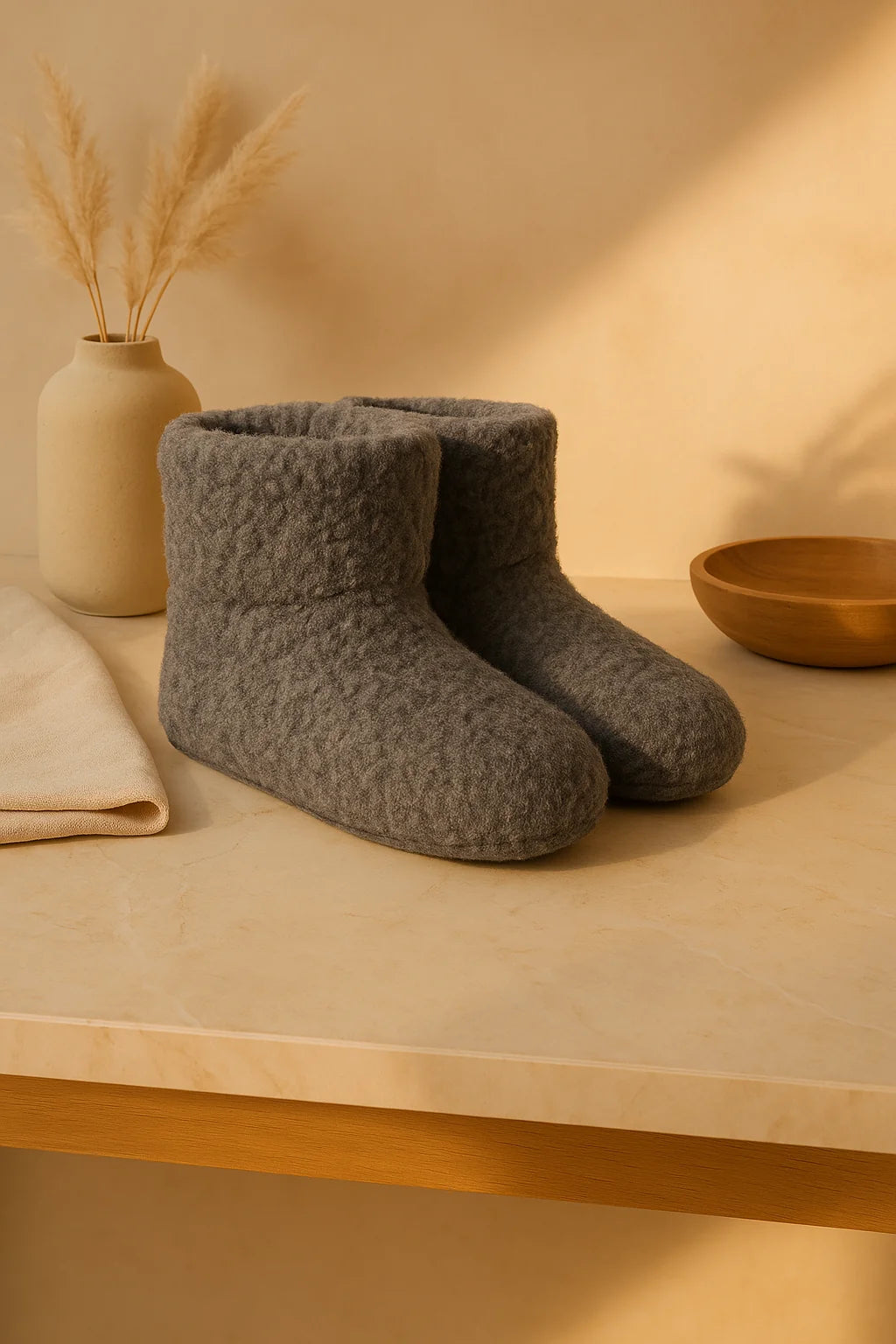 Warme merino wollen pantoffels van Noordiq voor ultiem comfort thuis