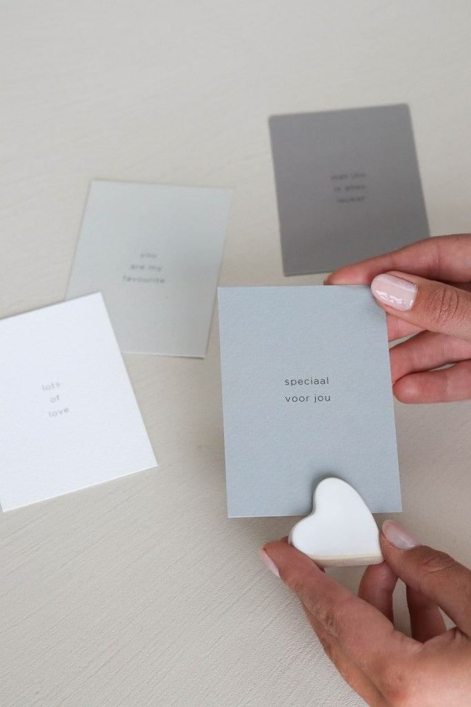 Kaarthouder met kaart - Met jou is alles leuker | Leeff