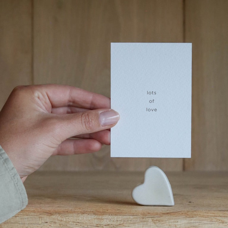 Kaarthouder met kaart - Lots of love | Leeff