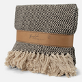 Recycled Cotton Plaid Visgraat Zwart | Jens Living