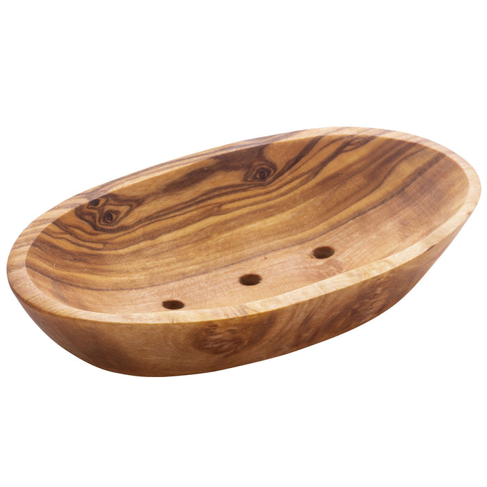 Soap dish Olive wood - Oval 13 cm