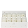 Sojakerzen – Merry X-Mas – Weiß in luxuriöser Geschenkbox – Duft: Winter Glow 