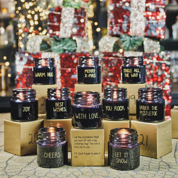 Soy candles - Advent calendar - in luxury gift box - Scent: Winter Glow 