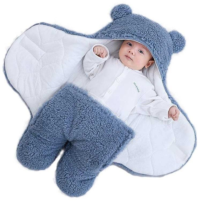 Babyschlafsack – Teddy – 70 x 80 cm – Blau