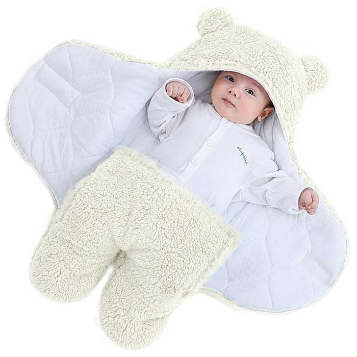 Babyschlafsack – Teddy – 70 x 80 cm – Elfenbein