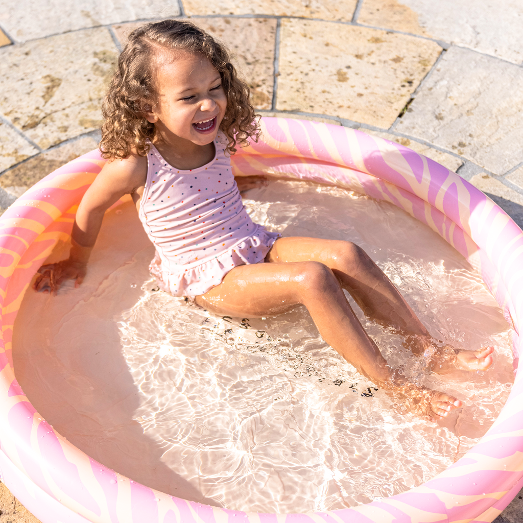 Kinder Opblaas Zwembad Roze Zebra | Swim Essentials