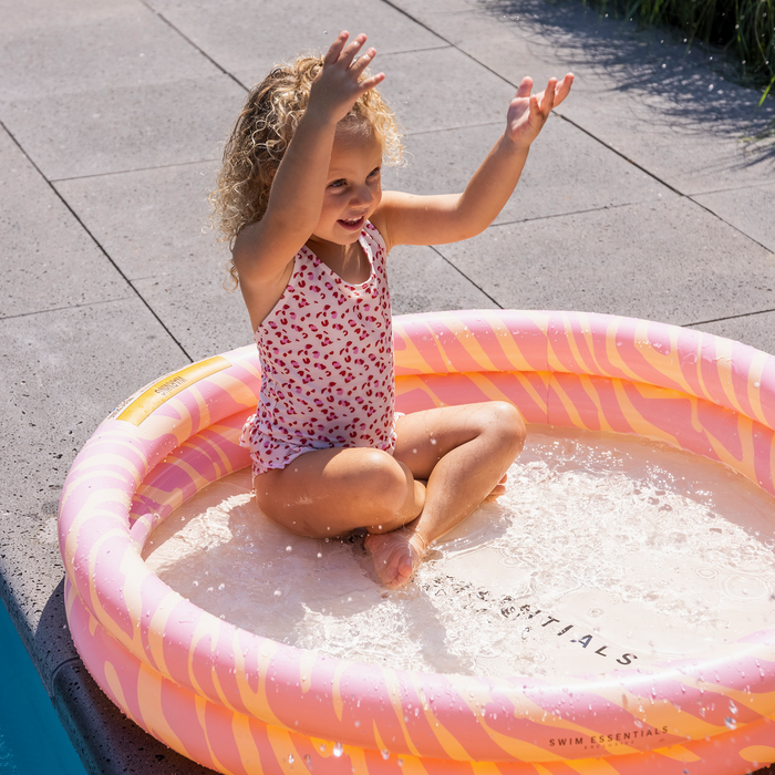 Children's Inflatable Pool Pink Zebra Ø 100 cm