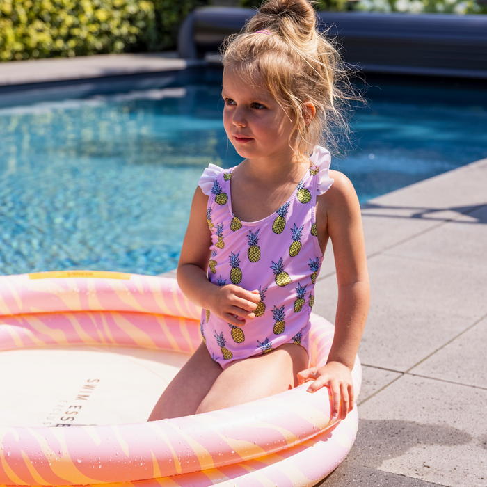 Children's Inflatable Pool Pink Zebra Ø 100 cm