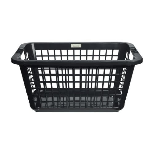 Laundry basket Rectangle - Black recycled material