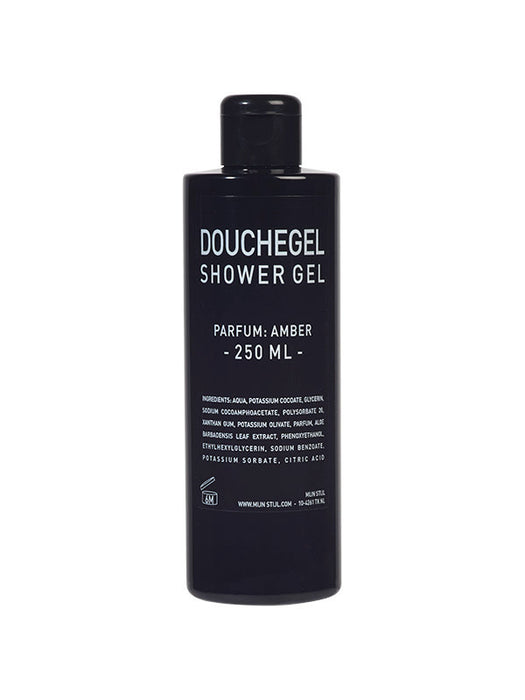 Shower gel 250 ml black gloss perfume Amber 