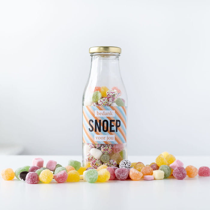 Eat your present - Thank you candy - candy in a bottle