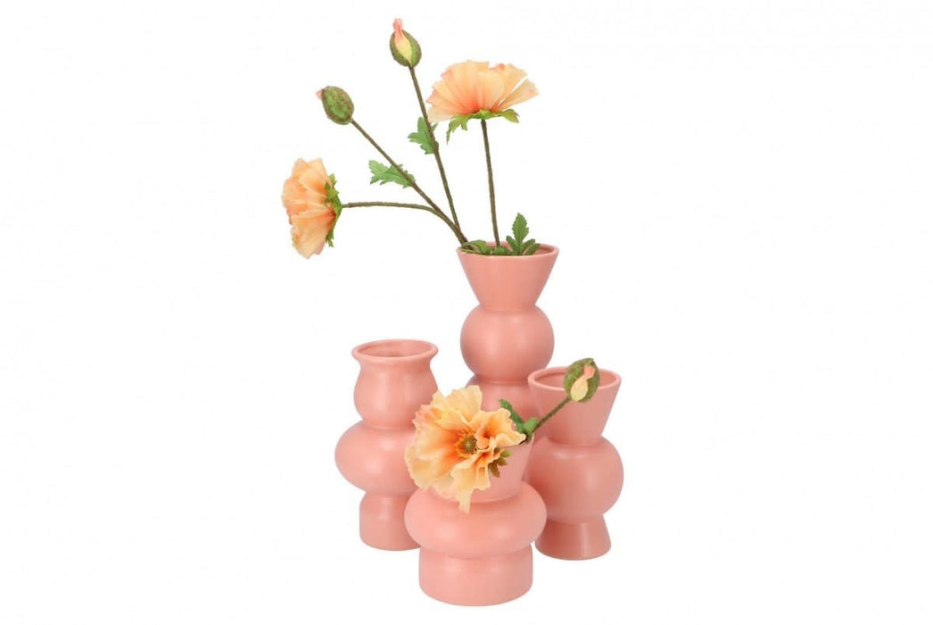 Vase Bukan Peach matt low 14x12cm