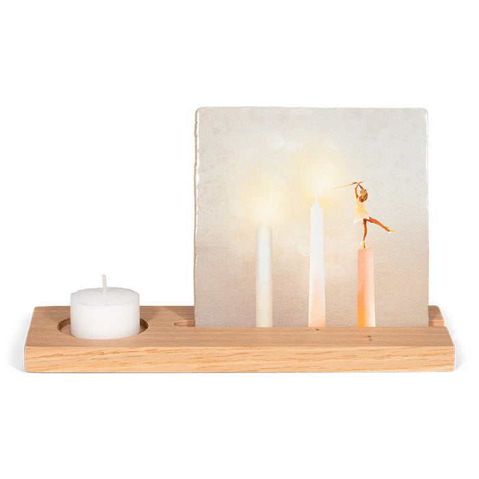 Storytiles Tile and Candle Holder | Tegel en kaarsen houder - 24cm