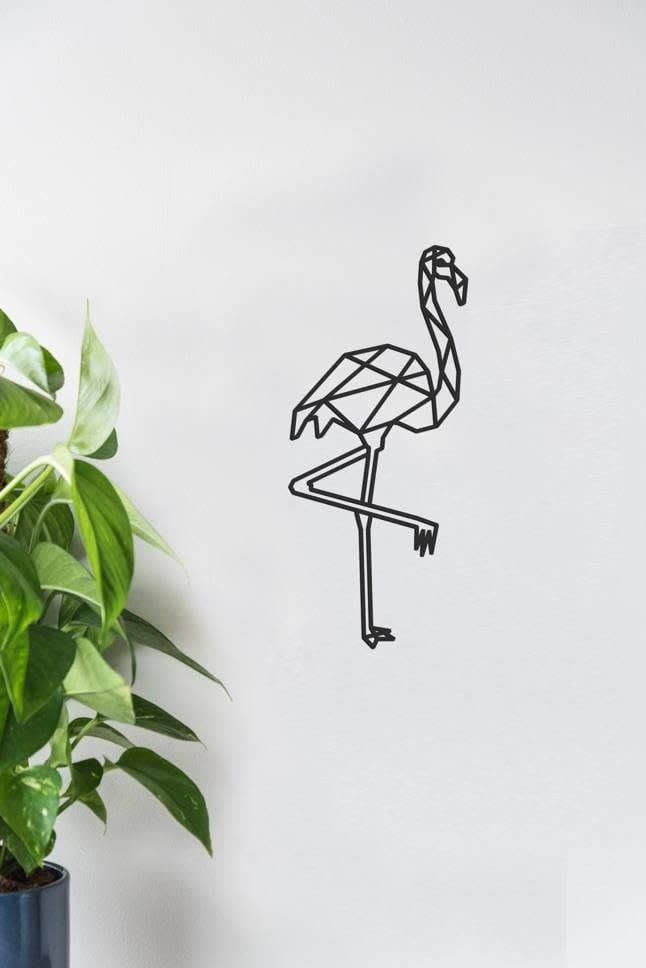 Flamingo Zwart MDF | Cityshapes