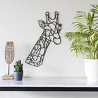 Giraffen-Dekoration – schwarzes MDF
