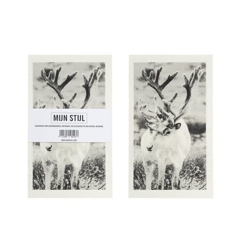 Vaatdoek biodegradable afbeelding rendier maat xl  | Mijn Stijl