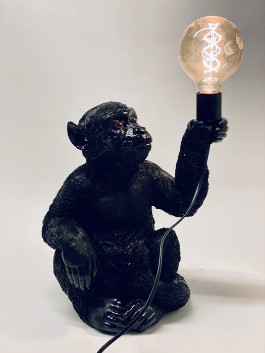 Monkey Lamp - Sitting Black