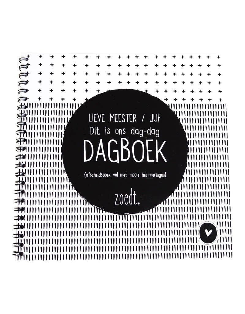 Dag dag dagboekje - afscheidsboekje voor meester en juf - Bijzondercadeau.nl