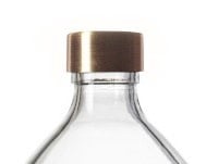 Bath soap fresh linen clear glass brass cap 1L 'bath soap'