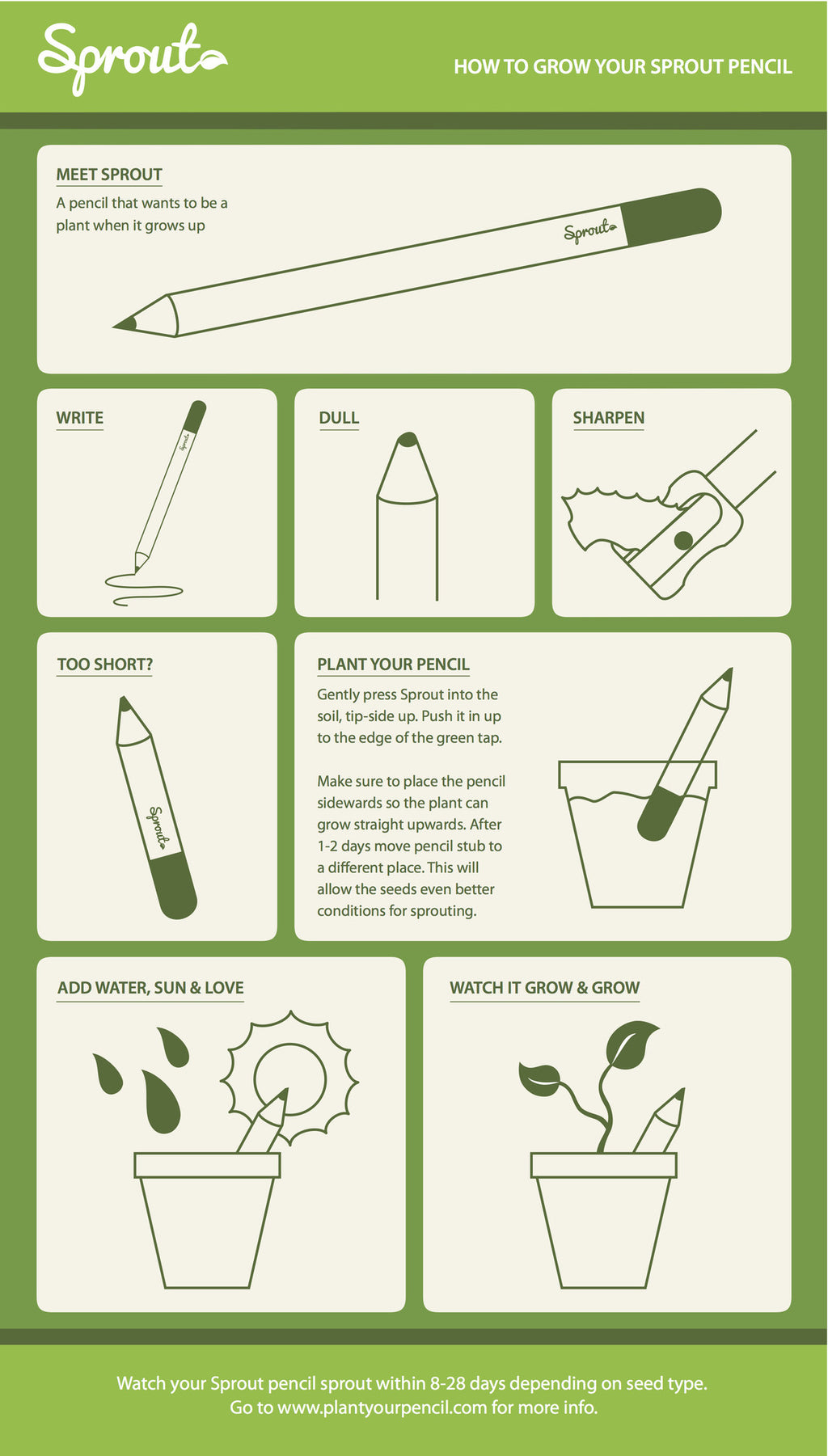 Bloom Bloom Pencil - Vegetables and Herbs