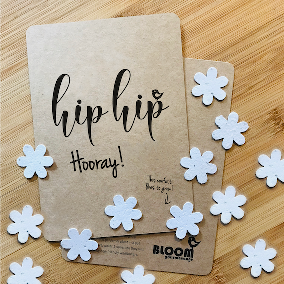 Bloom Bloom card - Confetti