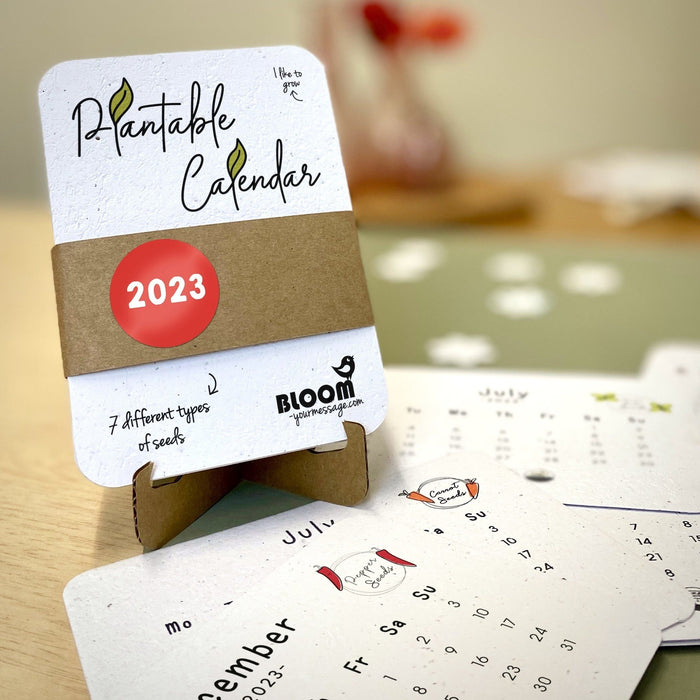 Plantbare Kalender 2023 - Van bloeipapier