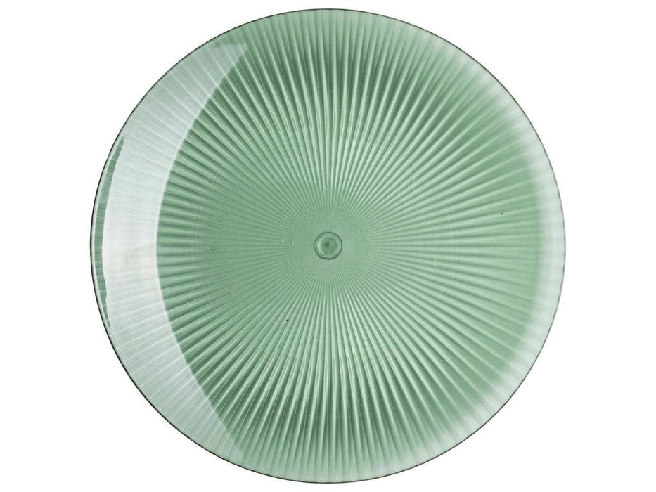 Plate Set/2 - Ø20cm x 2 cm - Plastic - Green