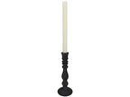 Kerzenständer aus Polyresin – Schwarz – 24 x 8,5 x 8,5
