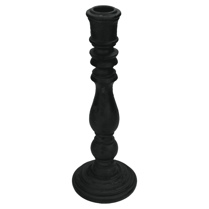 Kandelaar Polyresin Zwart | Bijzonder
