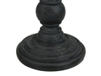 Kerzenständer aus Polyresin – Schwarz – 24 x 8,5 x 8,5